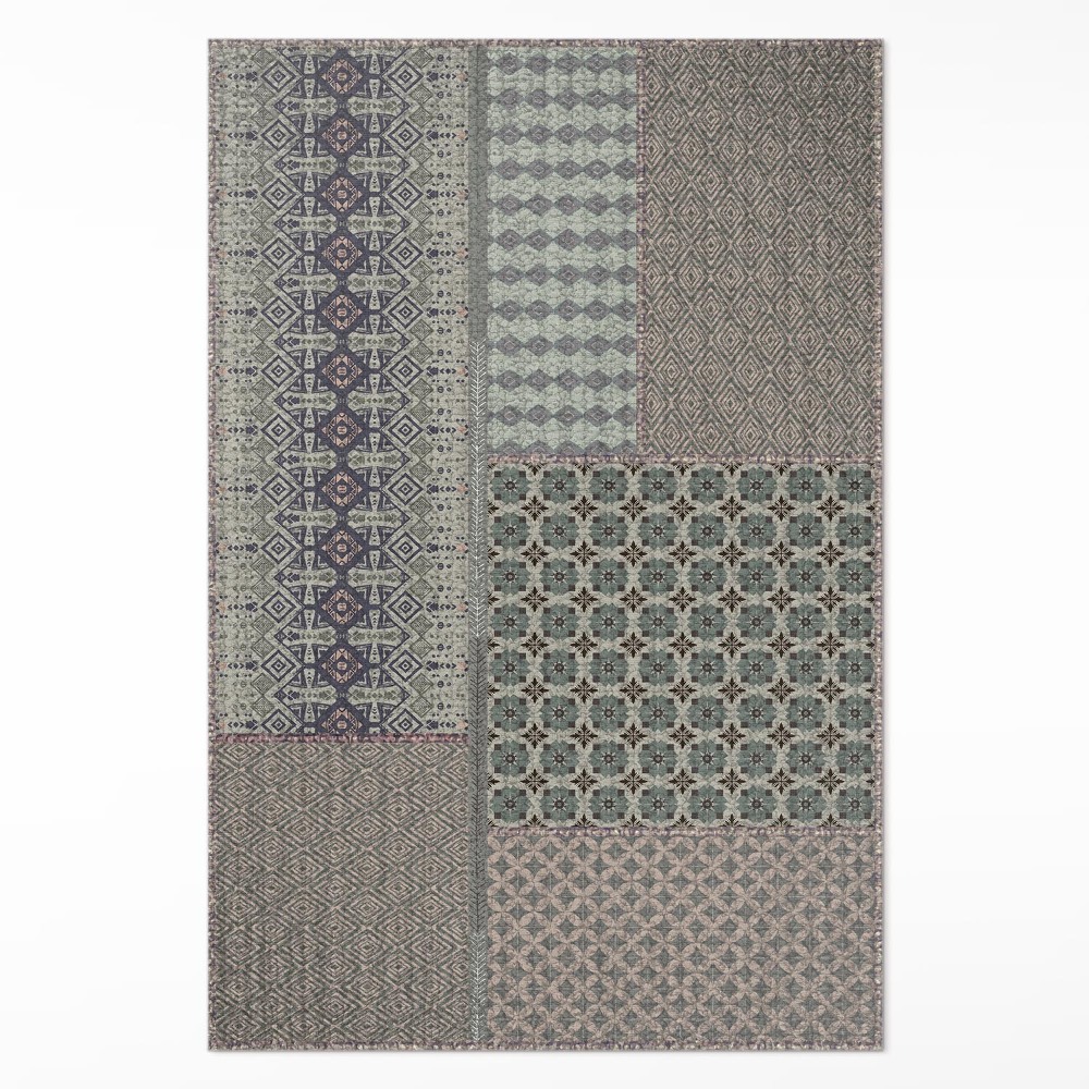 Műanyag szőnyeg azték stílusú díszített szövet utánzat