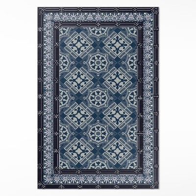 Pvc szőnyeg Tengerészkék talavera gyönyörű vintage minta