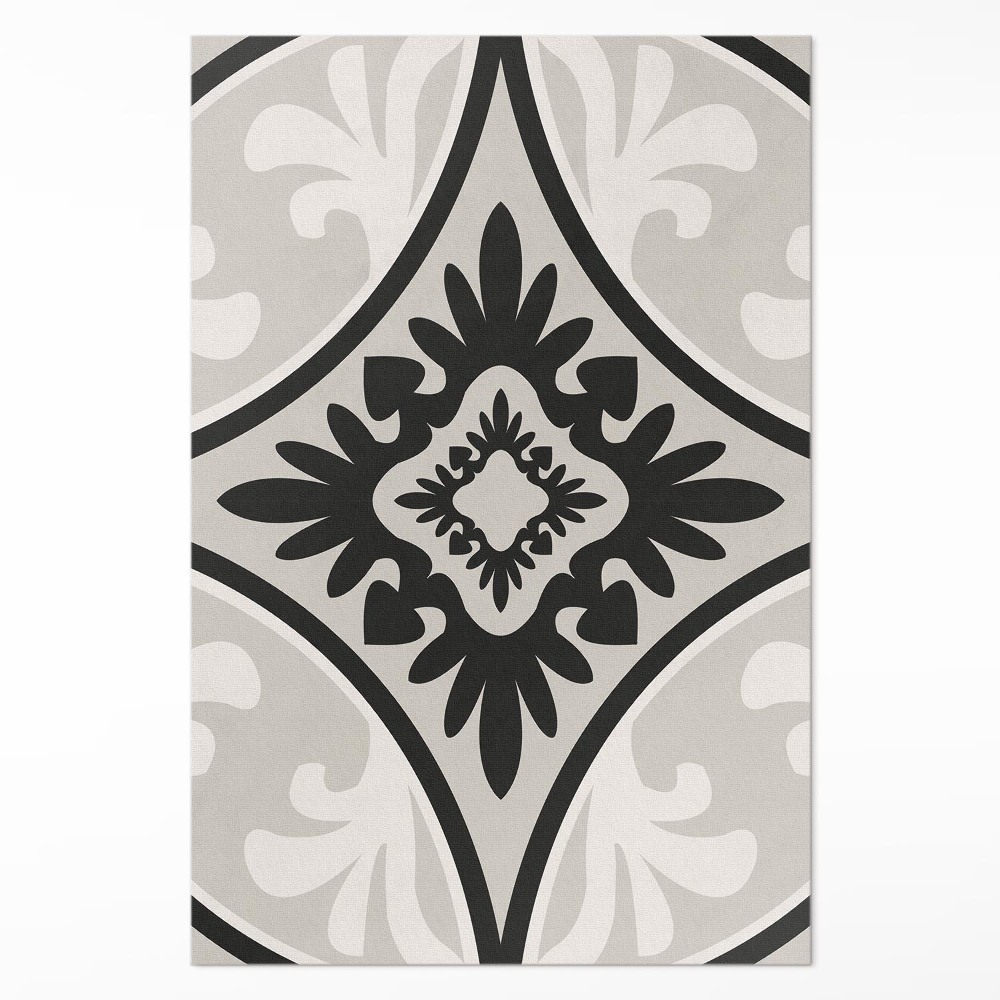 Mosható futószőnyeg csempe minta elegáns dísz