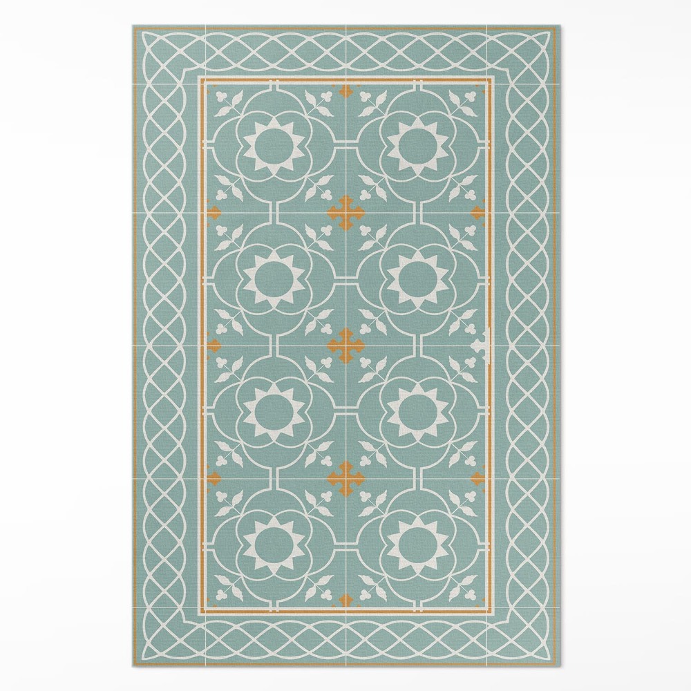 Pvc szőnyeg Vintage szimmetria dekoratív csempe