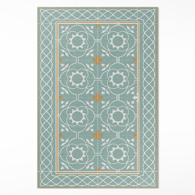 Pvc szőnyeg Vintage szimmetria dekoratív csempe