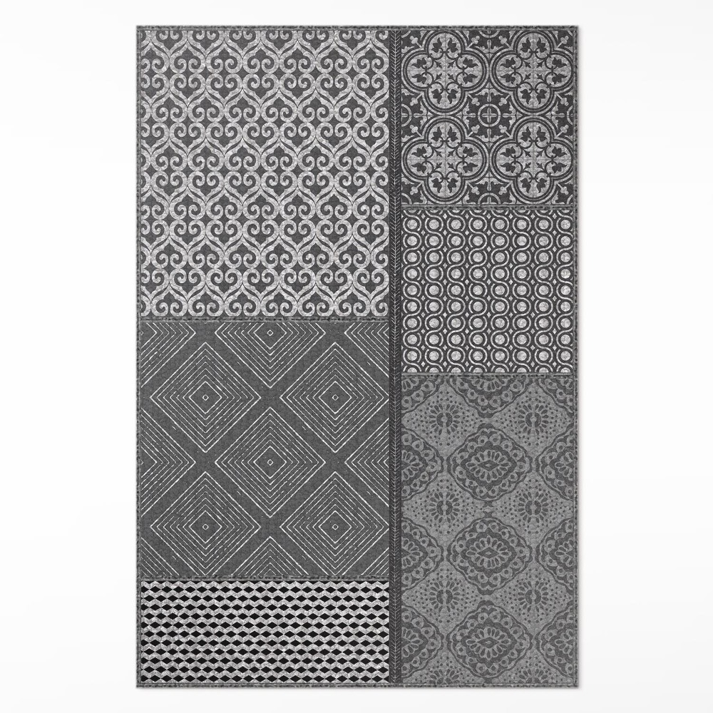 Pvc szőnyeg Különböző textilimitációs minták keveréke