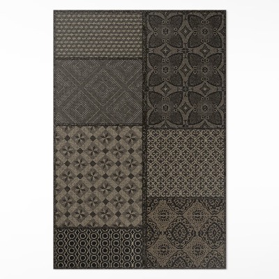 Pvc szőnyeg Többféle textilutánzatú minta keveréke