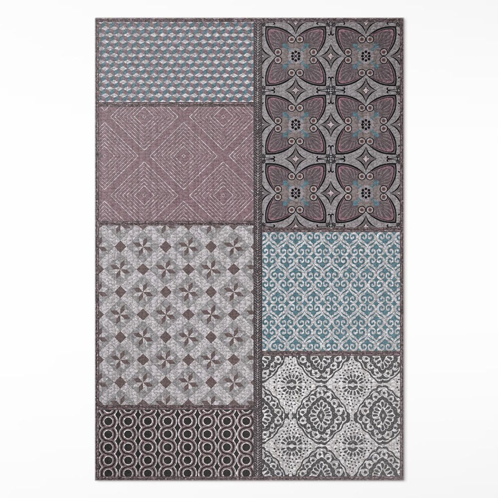 Pvc futószőnyeg Textilimitációs minták keveréke