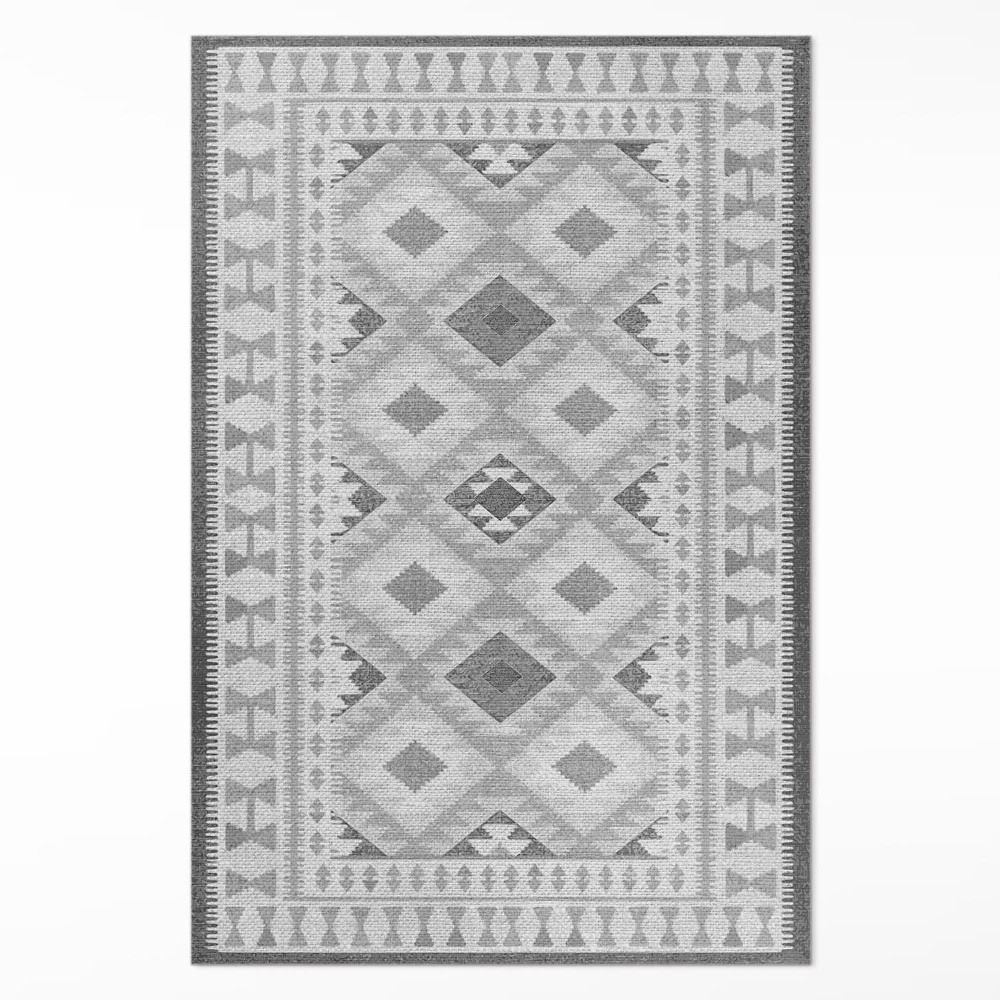 Pvc szőnyeg Szürke rombuszos szövetutánzat