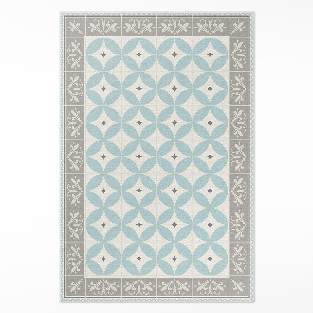 Műanyag szőnyeg Csempe és körök pasztell divatos mozaik