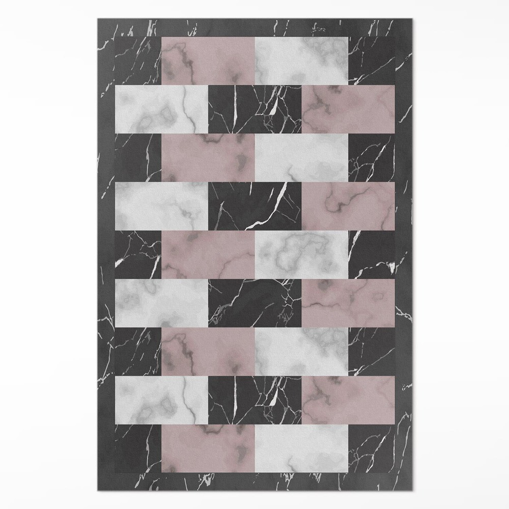 Műanyag szőnyeg Márvány kocka divatos mozaik