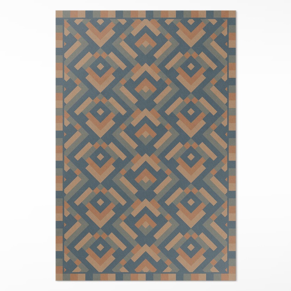 Mosható futószőnyeg Azték geometriai vintage boho minta