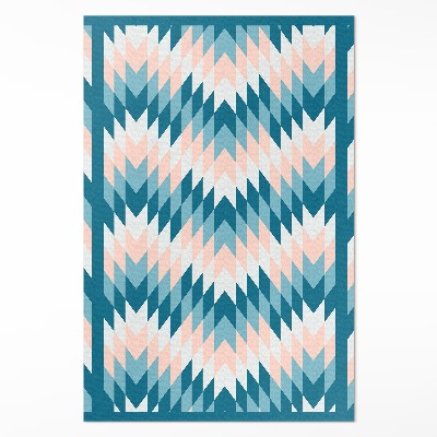 Műanyag szőnyeg Geometrikus halszálkás modern design