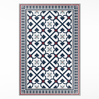 Mosható futószőnyeg virágos rombusz dekoratív csempe