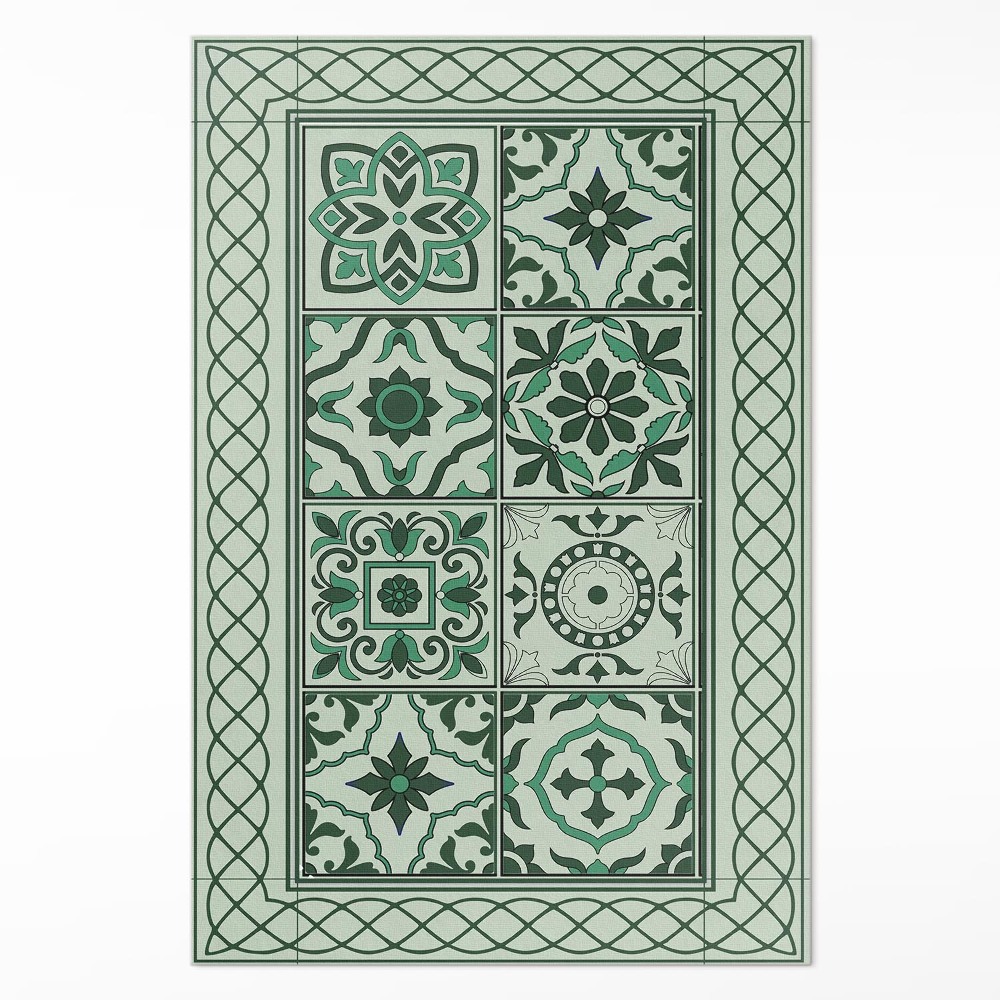 Pvc futószőnyeg spanyol kockás szép csempe