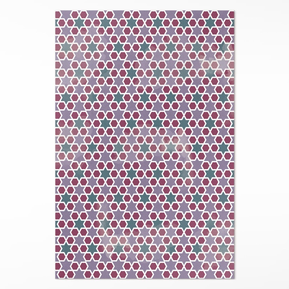 Pvc futószőnyeg Geometrikus csillagok finom mozaik