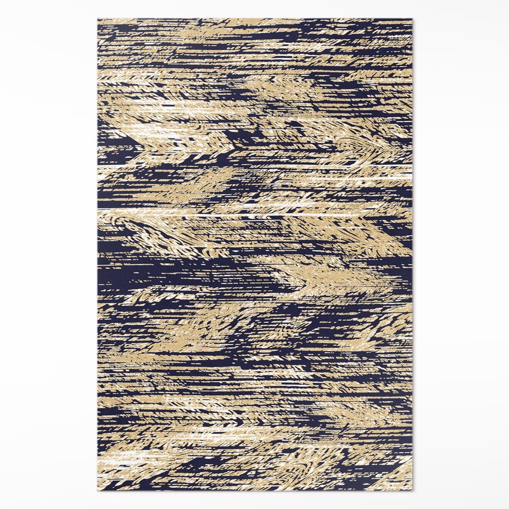 Mosható futószőnyeg Sárga retro csíkos vintage boho vintage csíkok