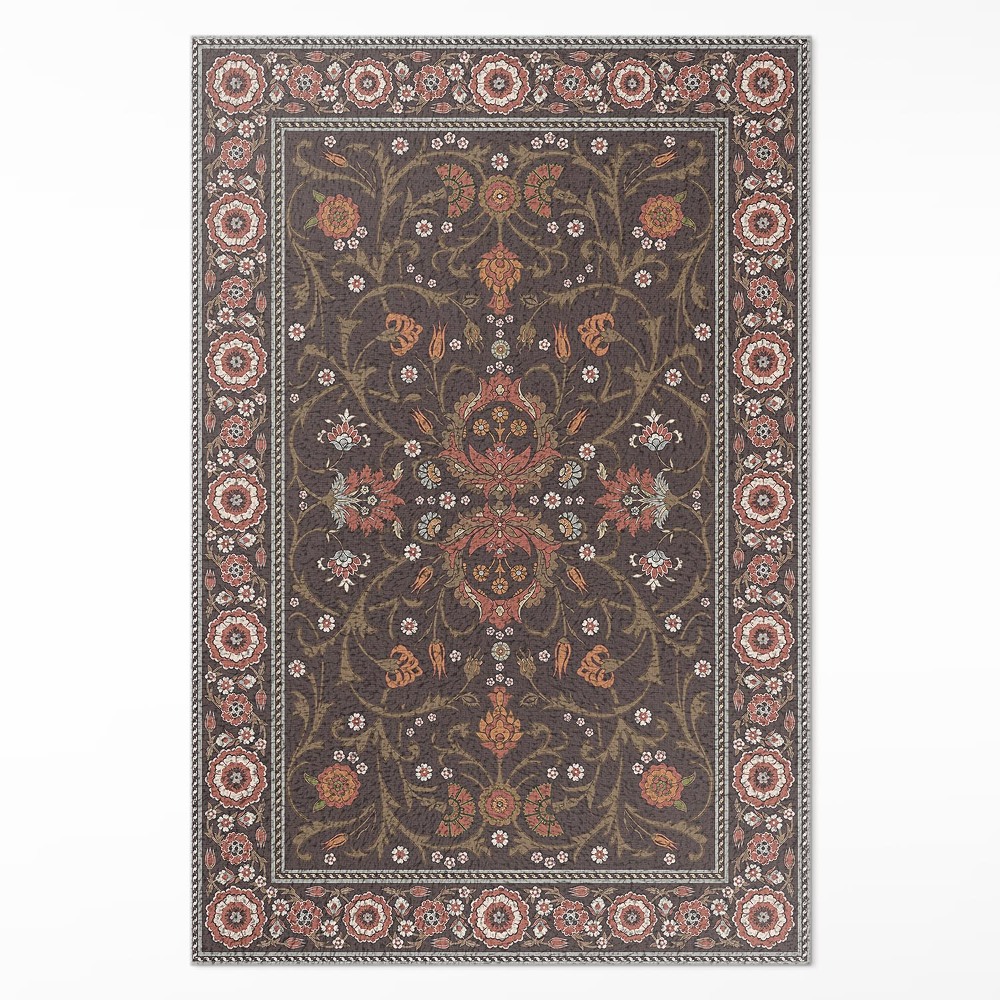 Mosható futószőnyeg Klasszikus díszes virágok