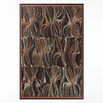 Műanyag szőnyeg Absztrakt formák utánzat vintage szövet