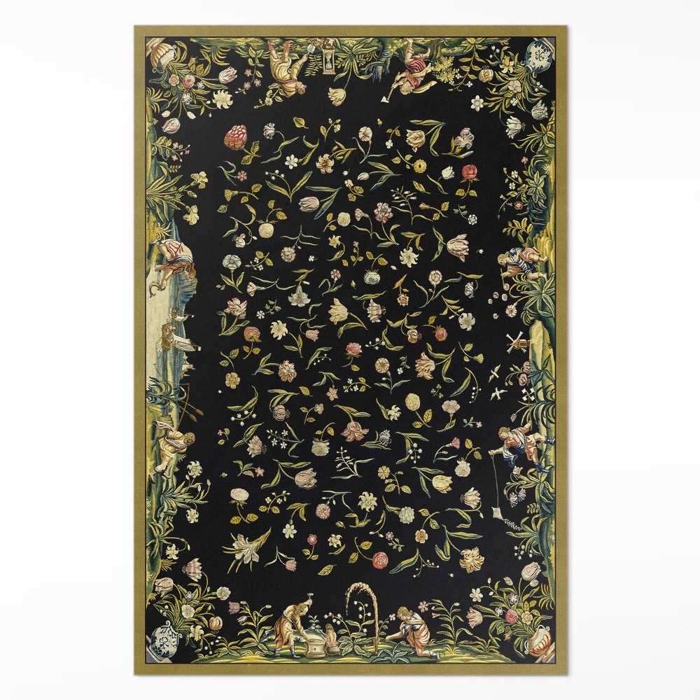 Pvc futószőnyeg Szétszórt növényvilág kis virágok vintage