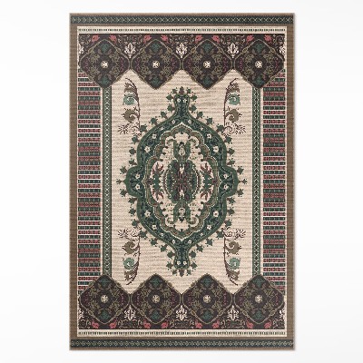 Műanyag szőnyeg Színes geometrikus zöld