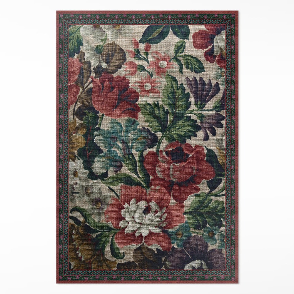 Pvc szőnyeg Finom vintage virágminta