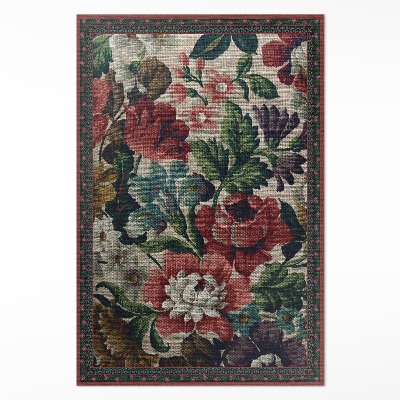 Pvc szőnyeg Finom vintage virágminta