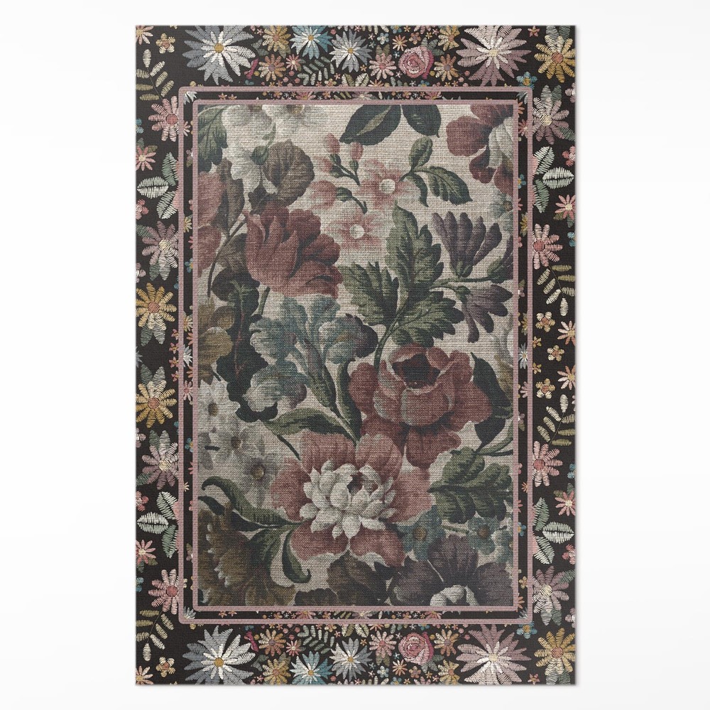 Műanyag szőnyeg Halvány színek vadvirágok vintage