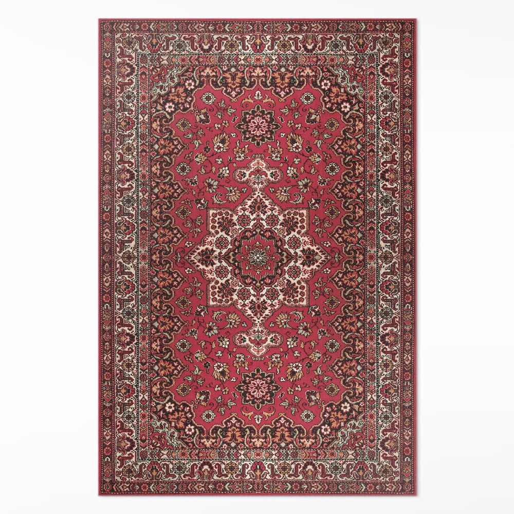 Mosható futószőnyeg Vintage virágos piros perzsa minta