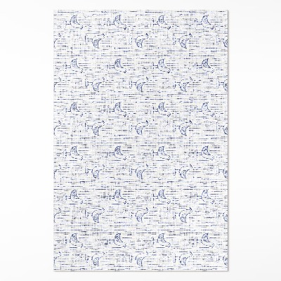 Mosható futószőnyeg Madarak finom szabályos mintás boho