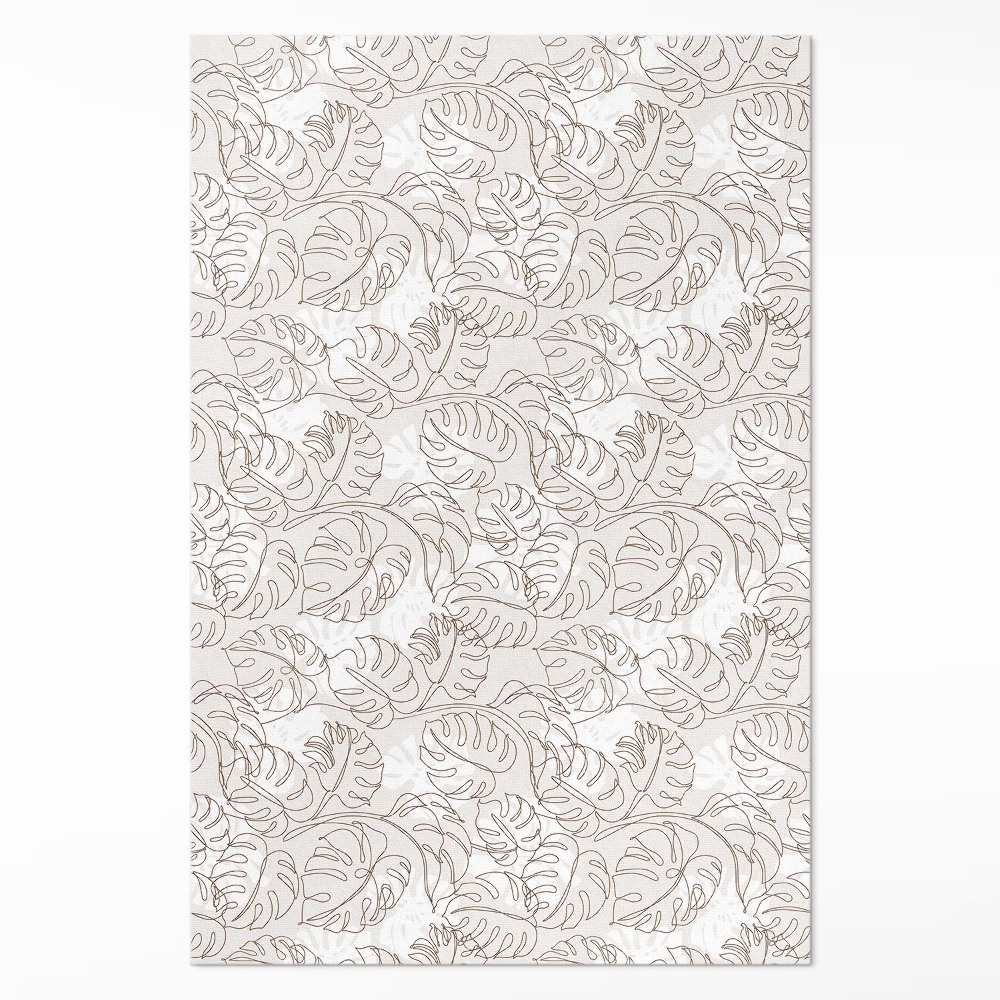 Pvc szőnyeg Minimalista boho monstera levelek