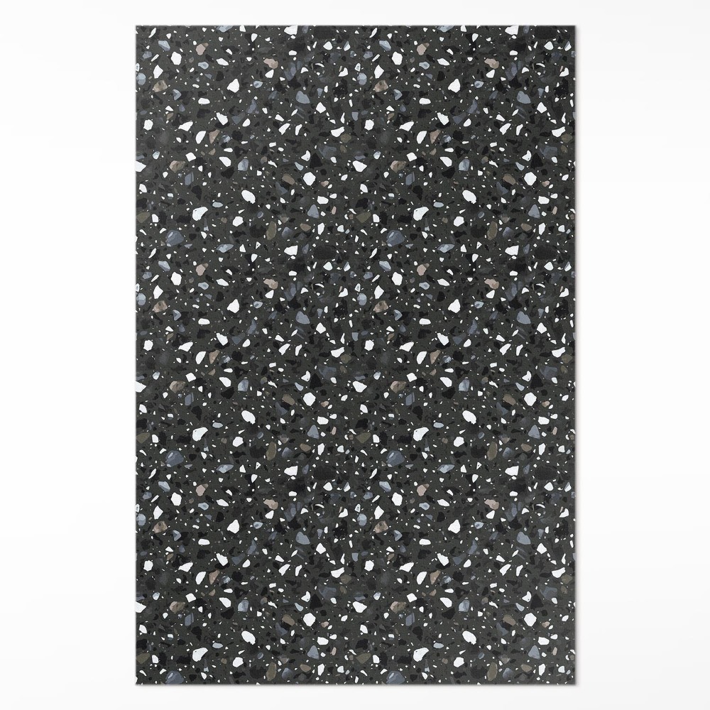 Műanyag szőnyeg Sötét kőedény dekoratív kő