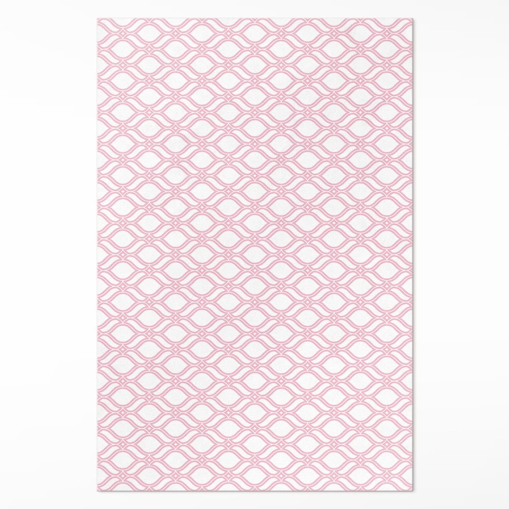 Pvc szőnyeg Púderrózsaszín kockás finom mozaik