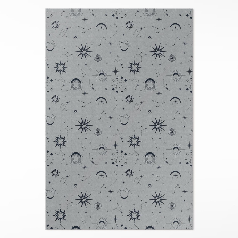 Műanyag szőnyeg Kozmosz nap holdak csillagok vintage