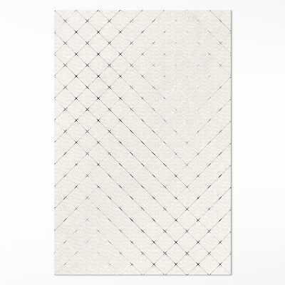 Mosható futószőnyeg Finom négyzetek fényes csempék