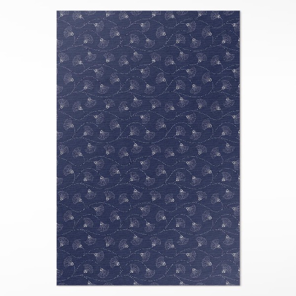 Pvc futószőnyeg Ginkgo levelek boho vintage stílusban