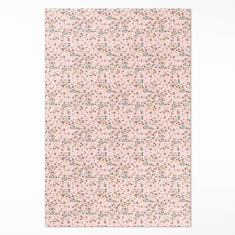 Pvc szőnyeg Kis virágok egy mezőn réten boho stílusban