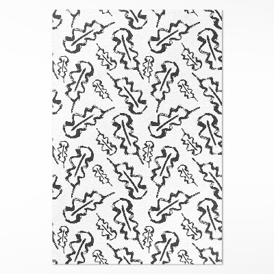 Pvc szőnyeg Festett levelek minimalista stílusban