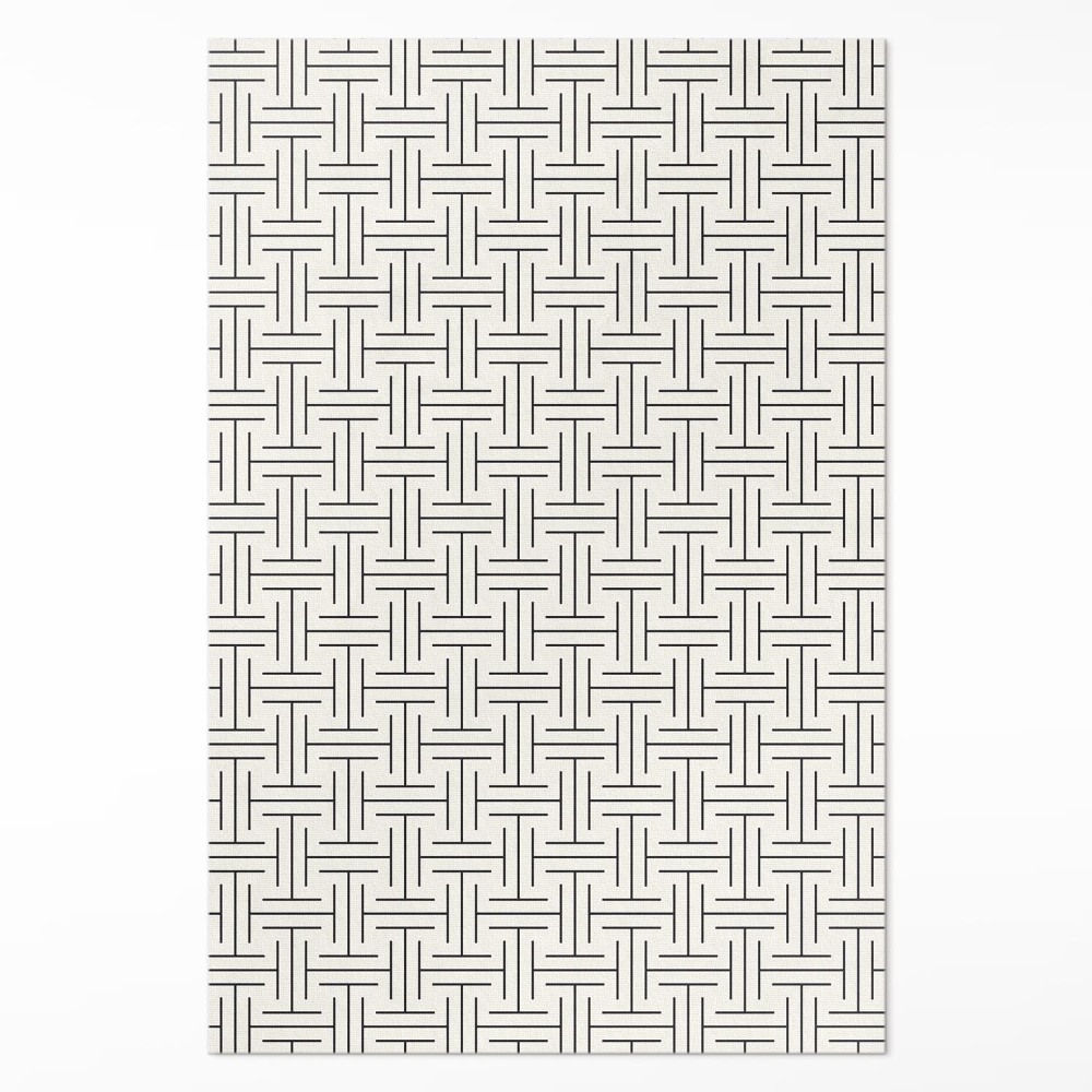 Pvc futószőnyeg Szabályos vonalak minimalista labirintus