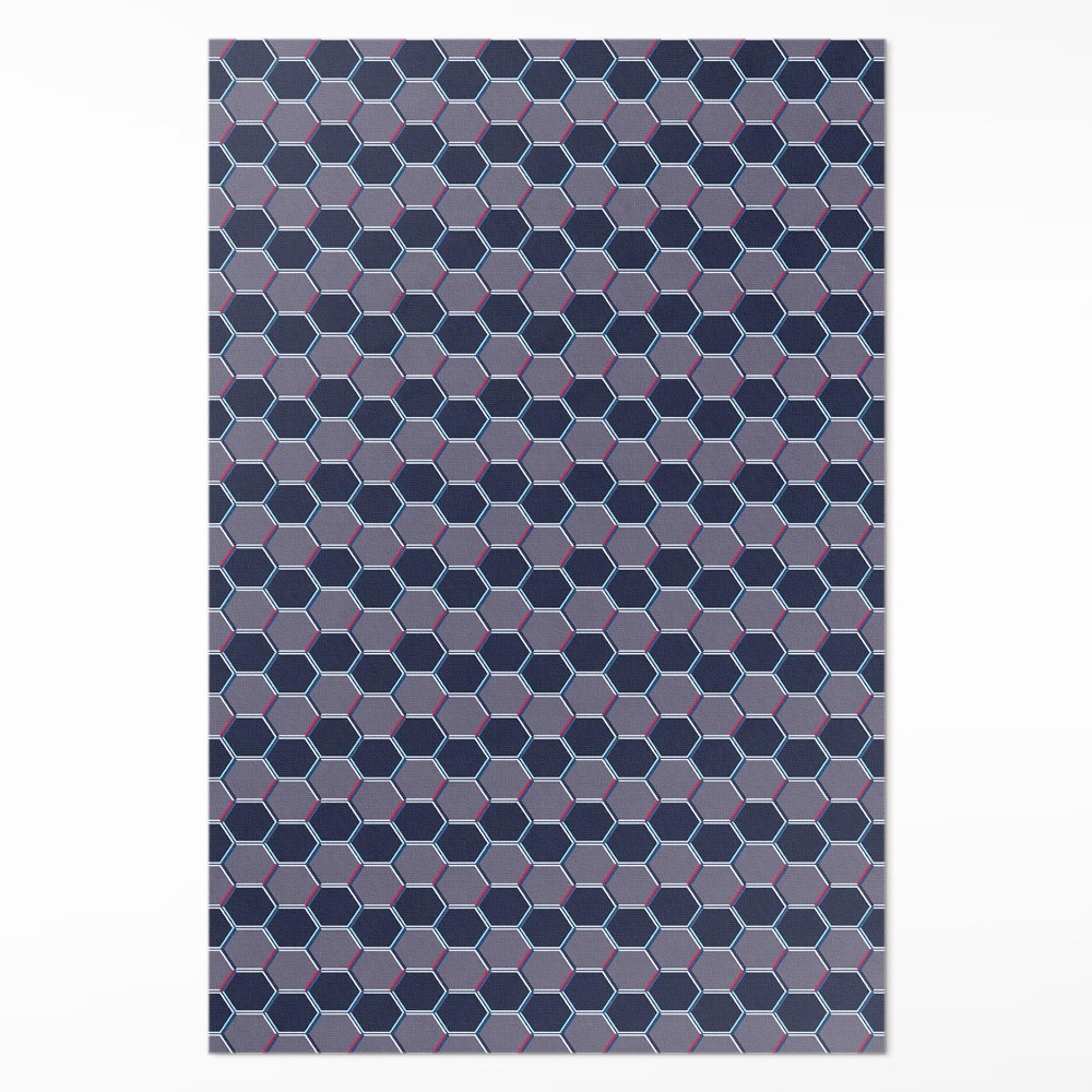 Pvc szőnyeg Hatszögek 3d finom mozaik