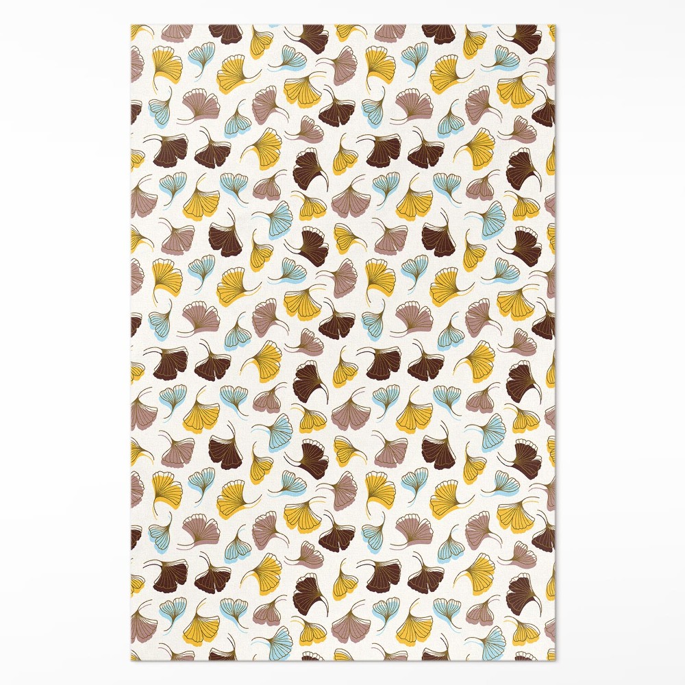 Pvc futószőnyeg Pasztell ginkgo levelek boho illusztráció