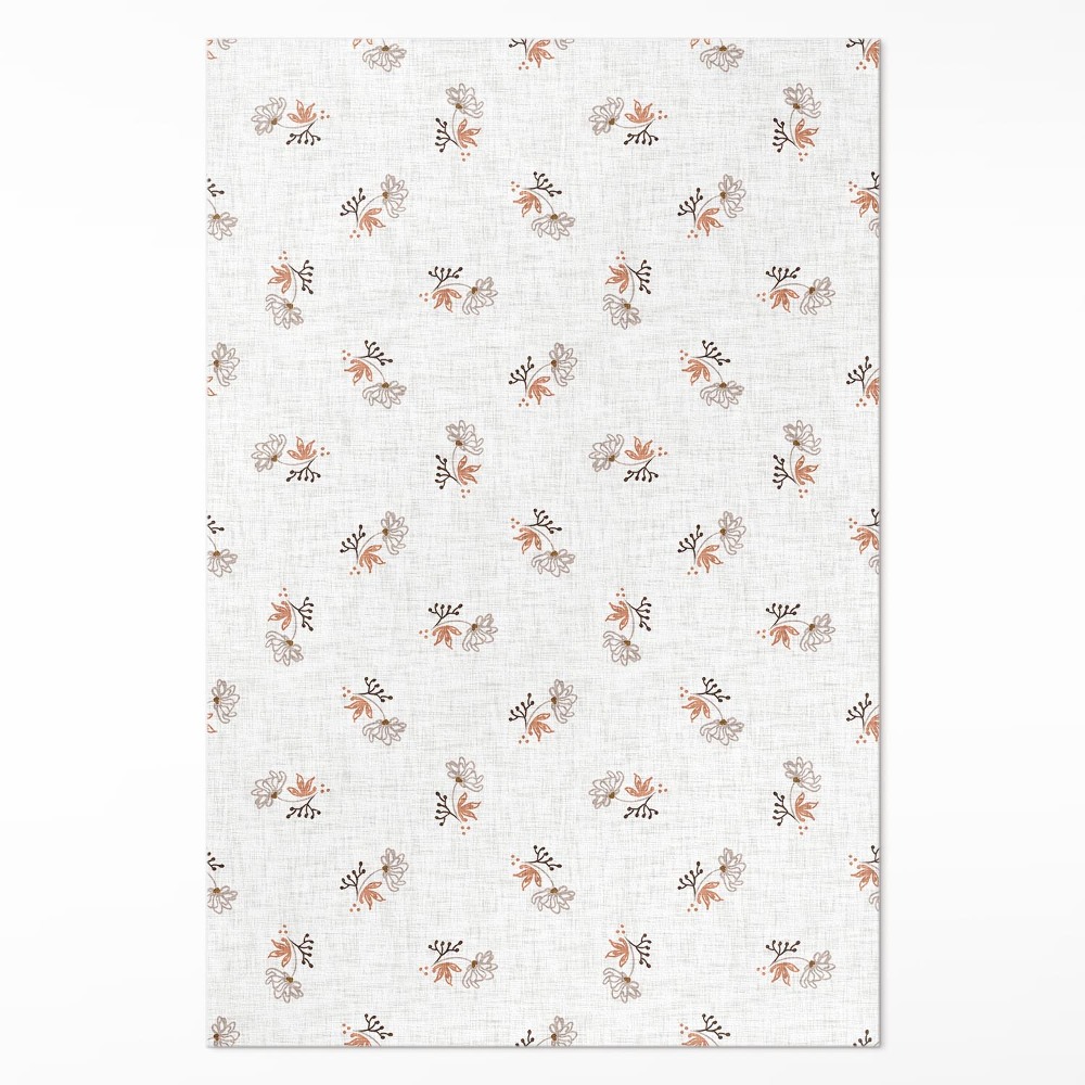 Pvc futószőnyeg Kis virágok boho szöveten