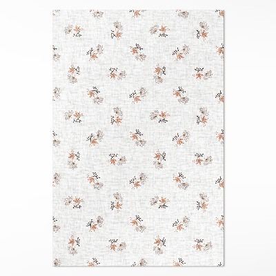 Pvc futószőnyeg Kis virágok boho szöveten