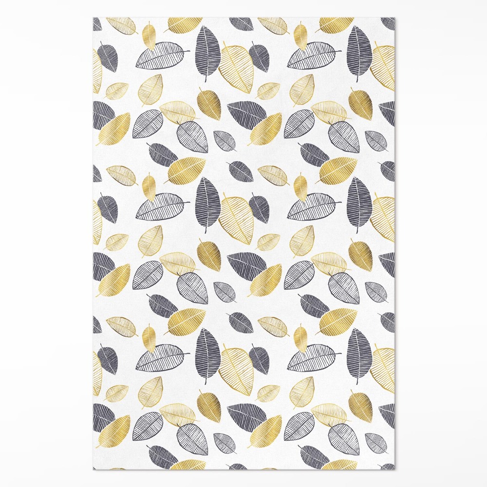 Pvc futószőnyeg Világos és sötét levelek divatos természet minta