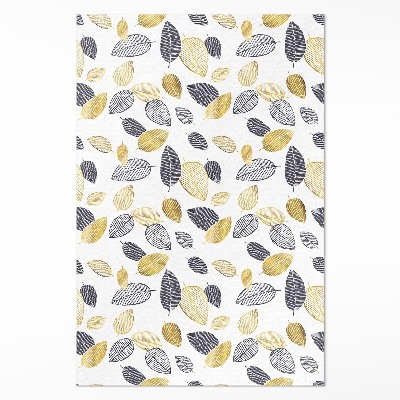 Pvc futószőnyeg Világos és sötét levelek divatos természet minta