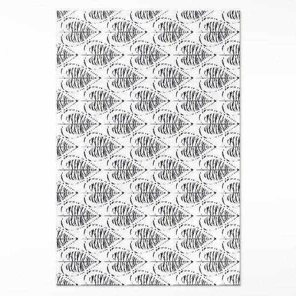 Pvc futószőnyeg Boho levelek rendszeres minta