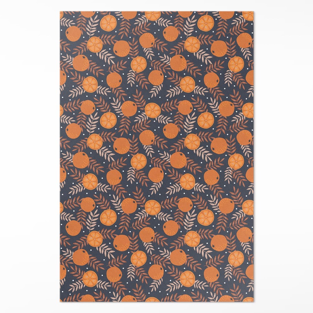 Pvc futószőnyeg Narancsok és levelek illusztrációja