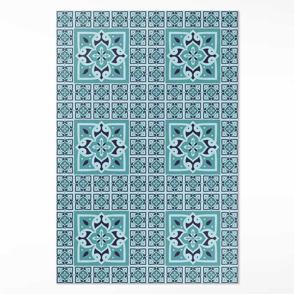 Mosható futószőnyeg Dekoratív csempe spanyol stílusban