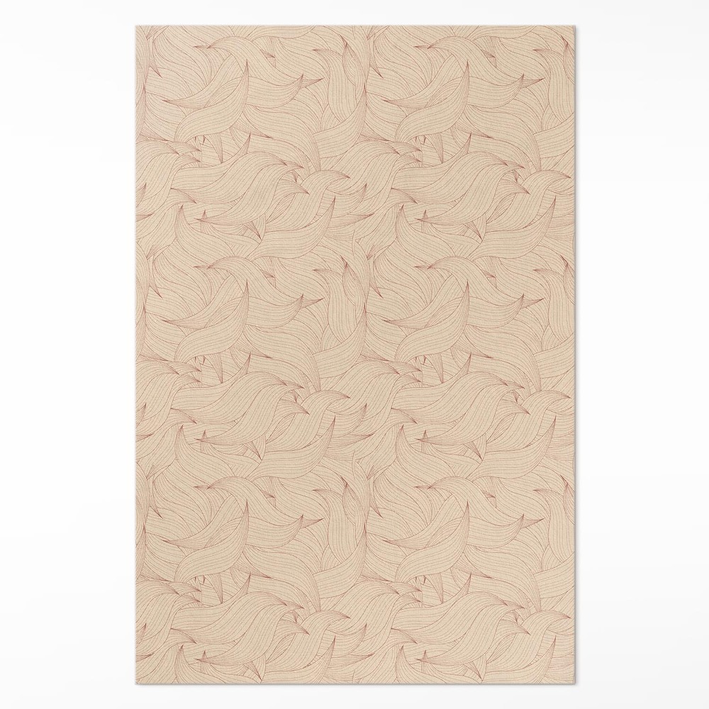 Műanyag szőnyeg Lineáris őszi levelek boho stílusban