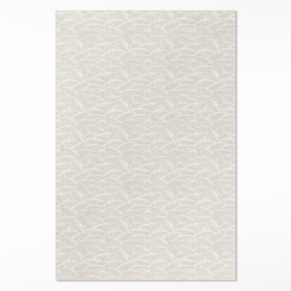 Pvc futószőnyeg Finom levelek boho stílusban finom