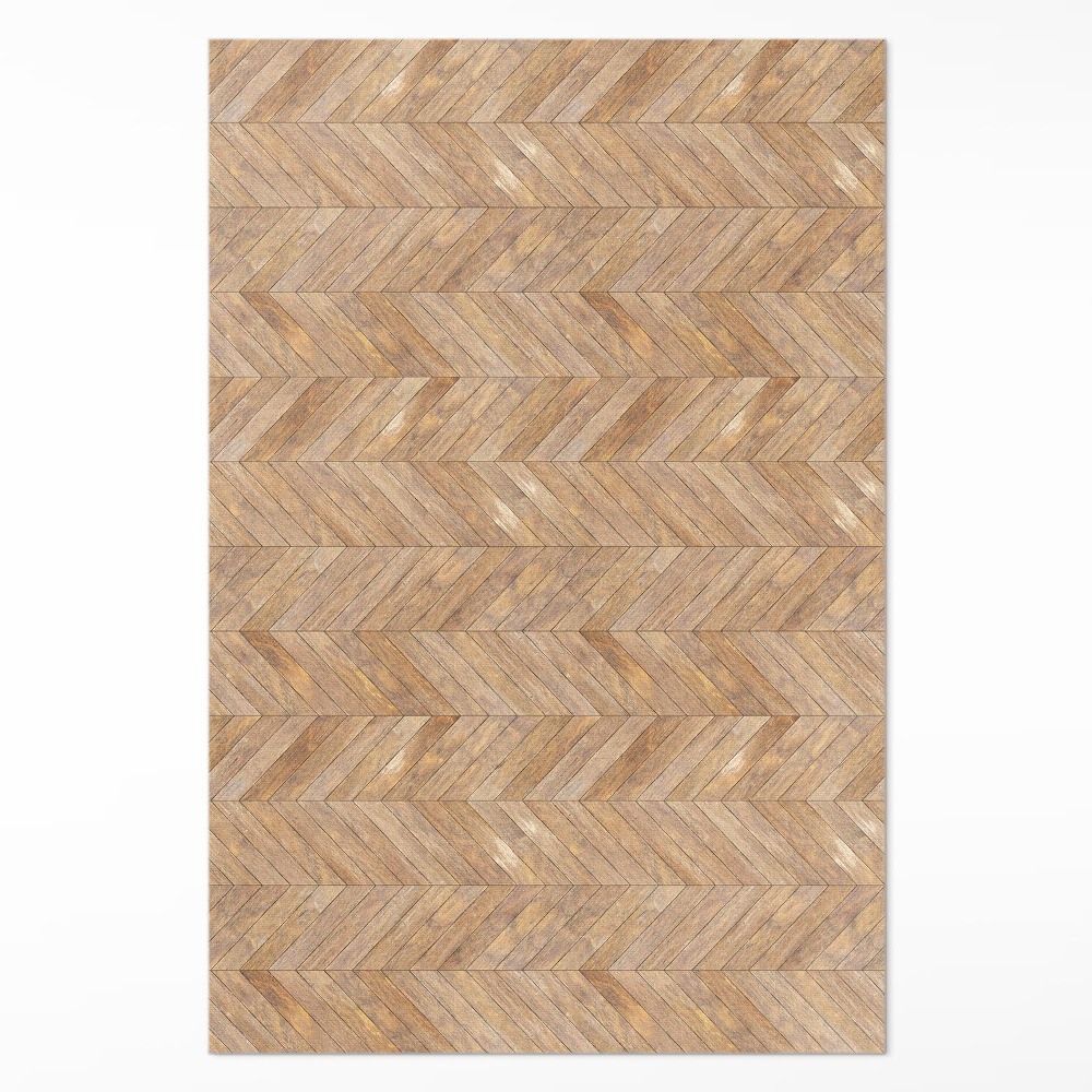 Pvc futószőnyeg Vintage fa halszálkás parketta