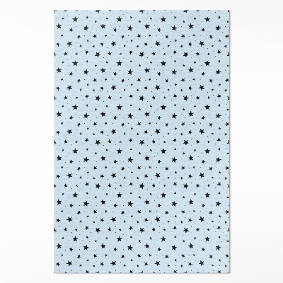 Műanyag szőnyeg Fekete finom csillagok kozmosz