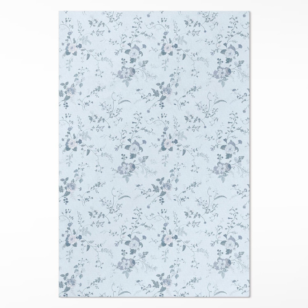 Pvc futószőnyeg Festett finom virágok egy réten