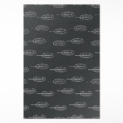 Mosható futószőnyeg Minimalista boho levelek